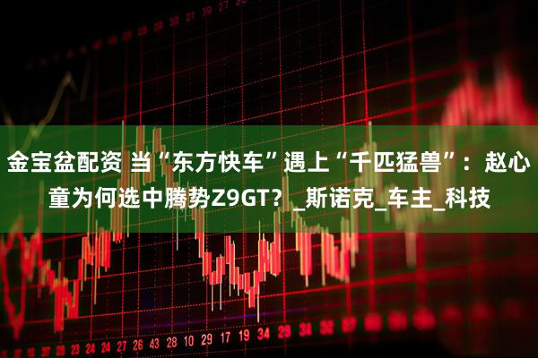 金宝盆配资 当“东方快车”遇上“千匹猛兽”：赵心童为何选中腾势Z9GT？_斯诺克_车主_科技